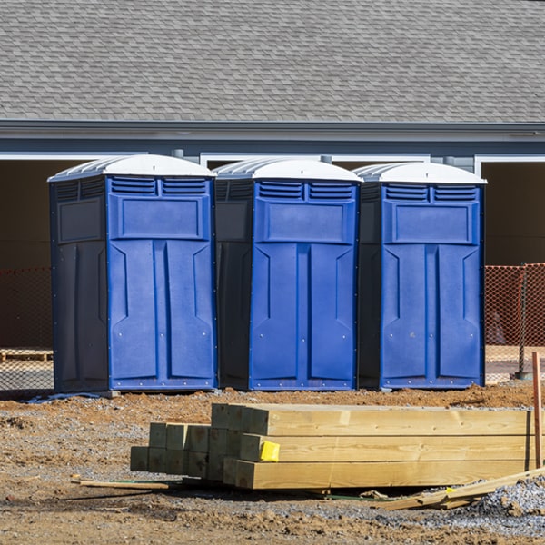 are there any restrictions on where i can place the portable restrooms during my rental period in Chittenden VT